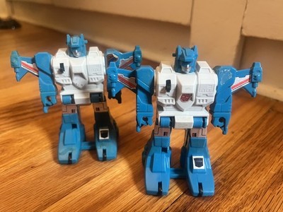 2 Topspin Jumpstarter Transformers (G1) - Vintage Robot Action Figures - Takara
