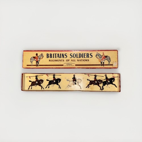 Vintage Britains Lead Cavalry Set – Indian Army w/Box – Regiments of All Nations - Picture 1 of 10