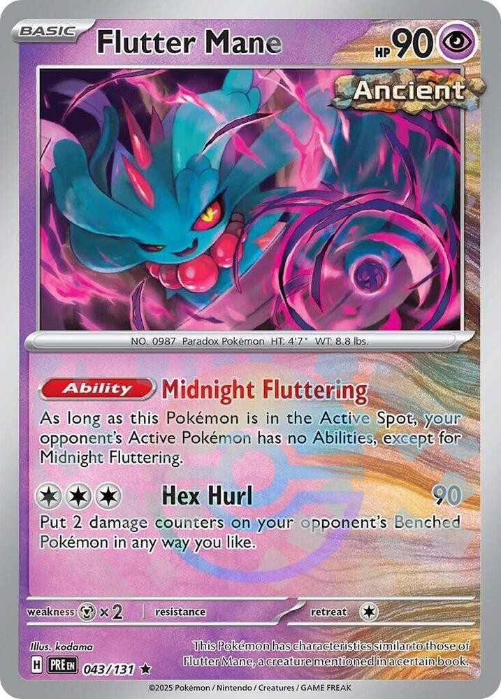 Flutter Mane (Poke Ball Pattern) Rare SV: Prismatic Evolutions 043/131 NM