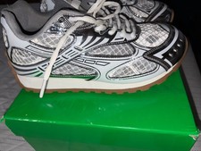 Sure. Use this full title: Bottega Veneta Orbit sneakers, white silver green, EU