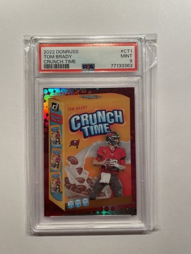 2022 DONRUSS TOM BRADY CRUNCH TIME SSP #CT1 -- PSA 9 MINT