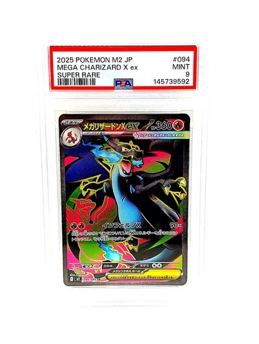 Mega Charizard X ex 094/080 M2 Inferno X Holo Japanese PSA 9 Pokemon Card SR