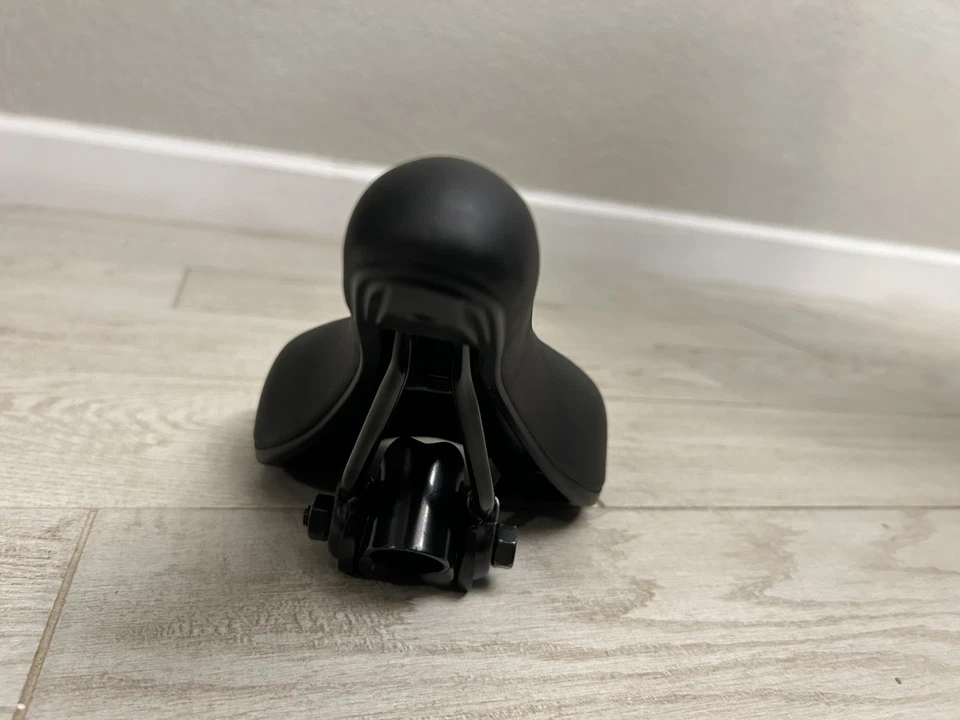 *Nishiki Cionlli Comfort Sillín de Bicicleta Asiento de Bicicleta Negro con Abrazadera de Poste  Foto 3 de 4