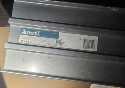Anvil Magnesium Bull Float Tool 48 in x 8 in Model MB48 MPN MB48