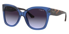 Vogue Woman Sunglasses VO5338S 28304Q 54mm Blue - Violet Gradient Grey Lens -NEW
