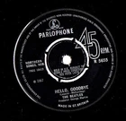 ❤️ The Beatles ~ Hello Goodbye / I Am The Walrus ❤️ 1967  Vinyl 7" Single .. VG+