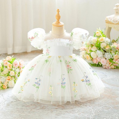 1 year birthday dress for baby girl 12M Baby Girl 1 Year Birthday Dress Infant Girls Dress Toddler Baptism  Dresses