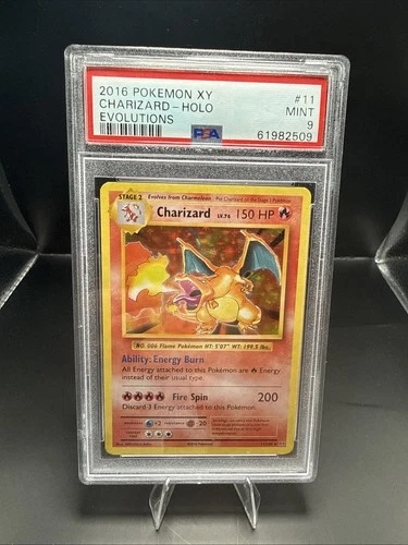 Pokémon TCG Charizard 11/108 Evolutions Holo Rare English PSA 9