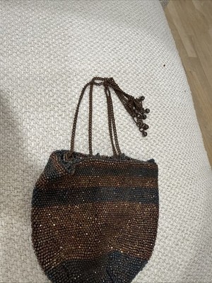 ANTIQUE ART DECO BEADED HAND BAG -1950
