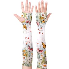 Gardening Sleeves Sun Protection Cooling Arm Sleeves Breathable Anti-Scratch ...