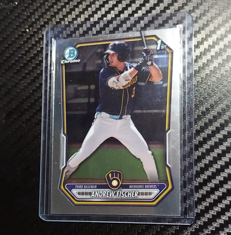 Bowman 2026 Bowman Chrome 1st Bowman Andrew Fischer BCP-149 Brewers Card