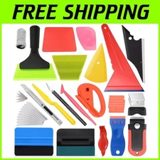 Pro Window Tint Installation Kit: Squeegees, Scrapers, and Cutting Tools