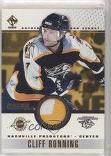 2001-02 Pacific Private Stock Game-Used Gear Patch Cliff Ronning #59 Patch 1t6