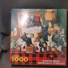 SPRINGBOK "Scottie Dogs" Adorables Terriers jigsaw puzzle 2000-piece 1998 NEW