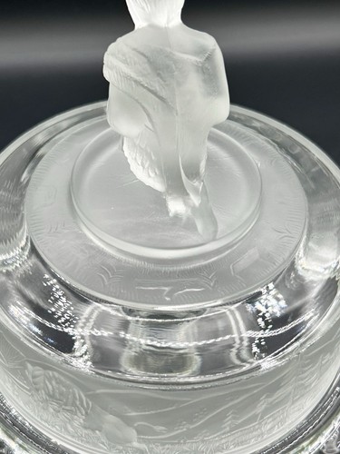 Vintage LG Wright Westward Ho Covered Butter Compote Satin Glass Cabinet Chic - Picture 18 of 18