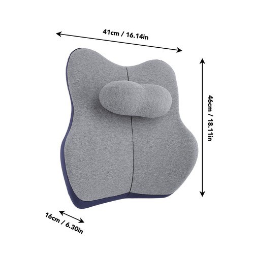 41x16x46cm Verstellbare Lendenwirbelstütze Kissen Unterer Rücken Taille Kiss CUB - Bild 14 von 24