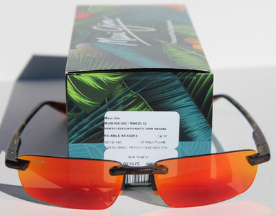 MAUI JIM Ilikou POLARIZED Sunglasses RM630-10 Havana/Hawaii Lava NEW Japan