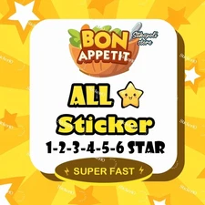 Monopoly Go 1⭐- 6⭐ ALL Stickers Available CHEAPEST🔥SUPER FAST⚡24/7