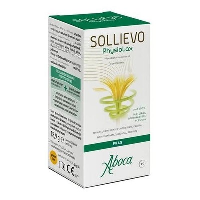 Aboca Sollievo PhysioLax 45 Tablets for Constipation Flatulence Relief Laxative
