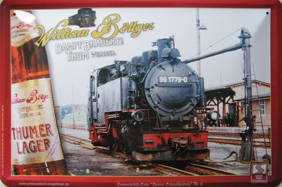 Eisenbahn Blechschild 20x30 Cm - Retro-Deko Für Modelleisenbahn-Fans, Bahn-Liebhaber