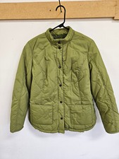 Issac Mizrahi Reversible Quilted Barn Jacket Olive S