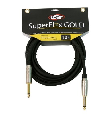 NEW SuperFlex GOLD SFI-10SS Premium Instrument Cable 10'