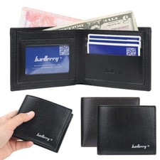 Fashion Men's Bifold Leather Wallet ID Credit Card Holder Front Pocket Clutch US