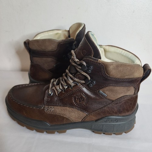 Stivali ECCO Track 25 da uomo US 8 Mid Moc Toe modello pelle marrone Gortex escursionismo - Foto 12 di 18