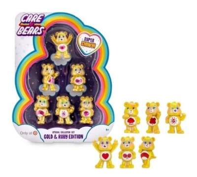 Care Bears Gold and Ruby Edition Special Collector Set 6-PK Bears Exclusive