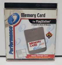 Lot of 4 Memory Cards For Sony Playstation 1 PS1 PS ONE In Case