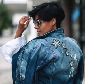 star denim jacket