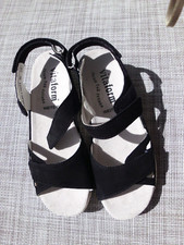 VITAFORM Sandalette Nubukleder Klettriemen Keilsohle Gr. 38
