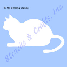 4" CAT STENCIL TEMPLATE STENCILS CRAFT ANIMAL CATS FELINE PAINT ART PATTERN NEW