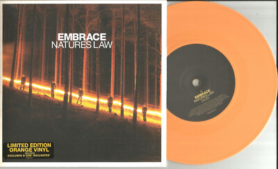 EMBRACE Natures Law w/ UNRLEASED TRK LIMITED UK ORANGE 7 INCH vinyl USA Seller 