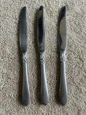 ONEIDA JACQUELINE SIMBA Frosted Set Of 3 Stainless Steel Dinner Knife