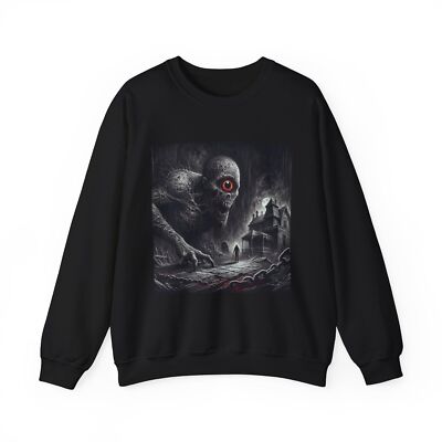 Adult Crewneck Sweatshirt Intense Nightmare Monster Horror Disturbed Streetwear