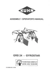 Kuhn Gyrostar GRS 24 Operators Manual - GRS24