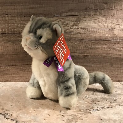 VINTAGE GUND KAL KAN FOODS WHISKAS MARVIN THE GRAY TABBY CAT PLUSH ANIMAL 1999