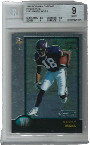 その他 1998 ULTRA RANDY MOSS ROOKIE 1998 Ultra Randy Moss ROOKIE Card #207 PSA 8 Minnesota ￼Vikings