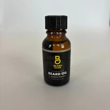 Beard Club Hydrating Sandalwood Beard Oil for Men - Natural Castor & Sunflower