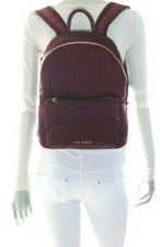 Ted Baker London Akija Quilted Bow Nylon Backpack Maroon