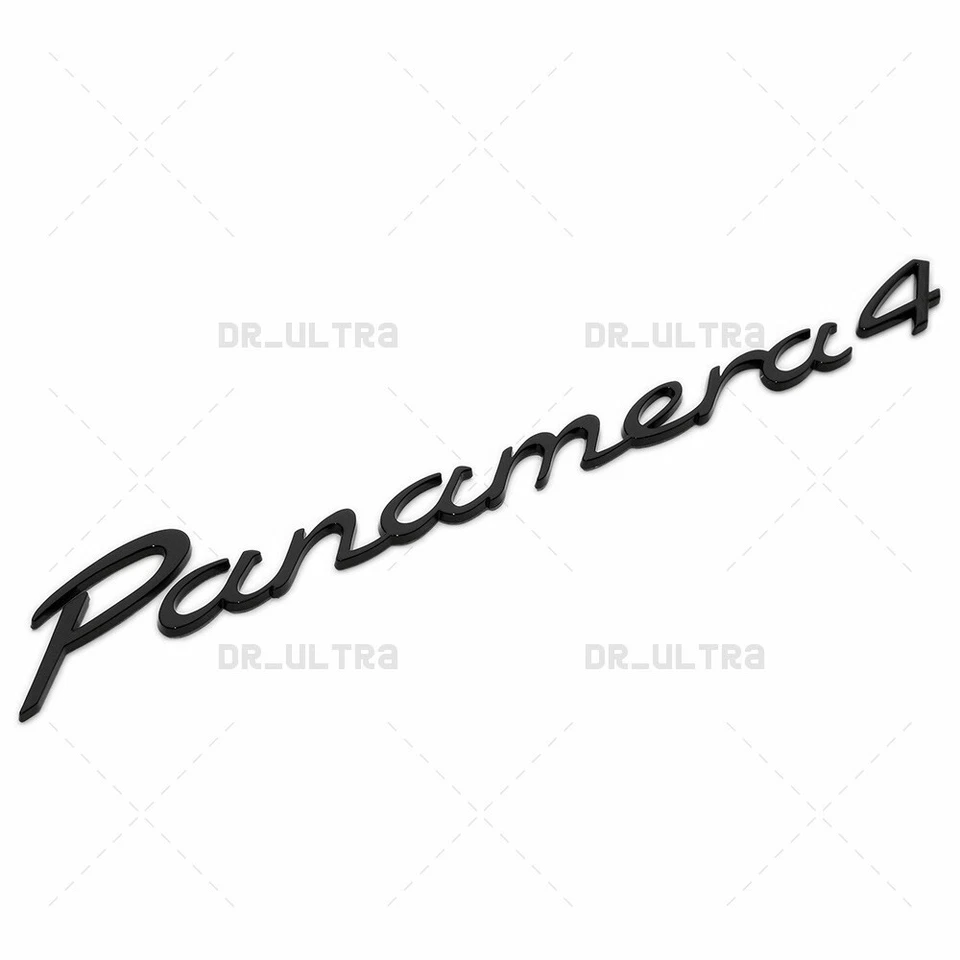 Nueva insignia emblema trasero Porsche Panamera 4 en negro brillante 97055923708 2011-2023 Foto 2 de 4