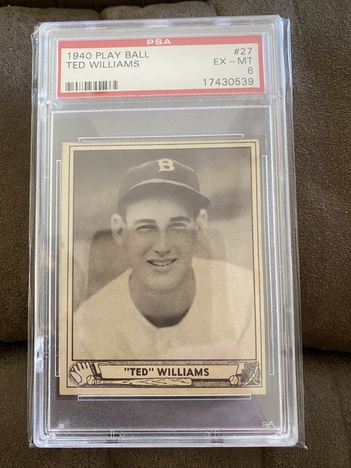 1940 Play Ball - #27 Ted Williams RC PSA 6 Wow!