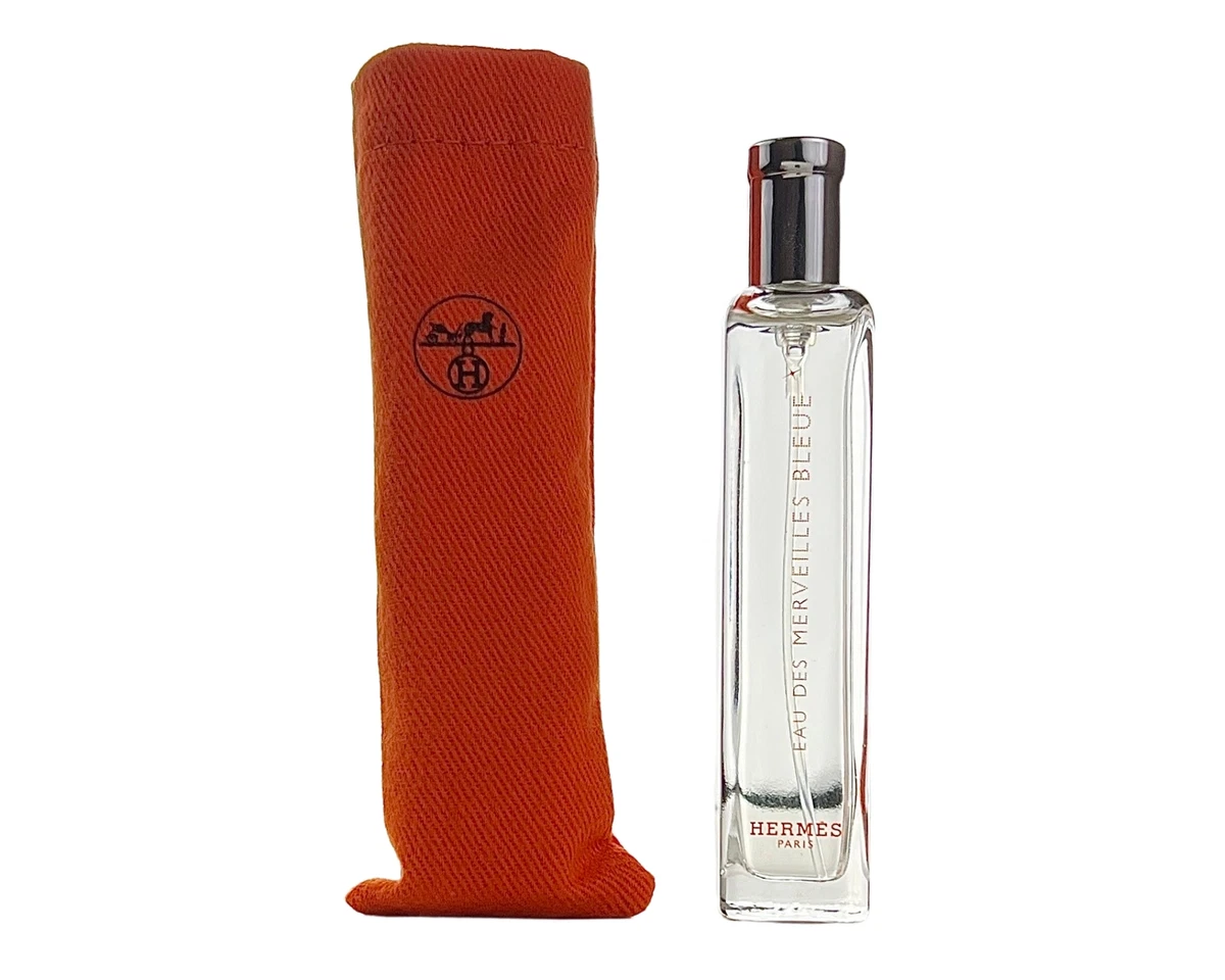Hermes Eau Des Merveilles Bleue EDT for Women 0.5 oz 15 ml mini Spray