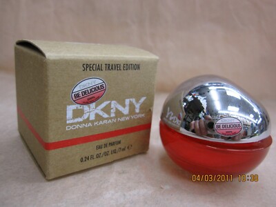 DKNY RED DELICIOUS WOMEN by DONNA KARAN 0.24 oz / 7 ML Eau De Parfum Miniature