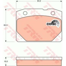 Plaquette de frein Lada 1600