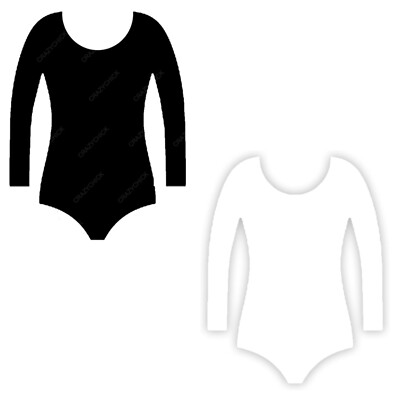 Kinder Mädchen Baumwolle Langarm Turnanzug für Gymnastik Tanz Top Body Turnanzug