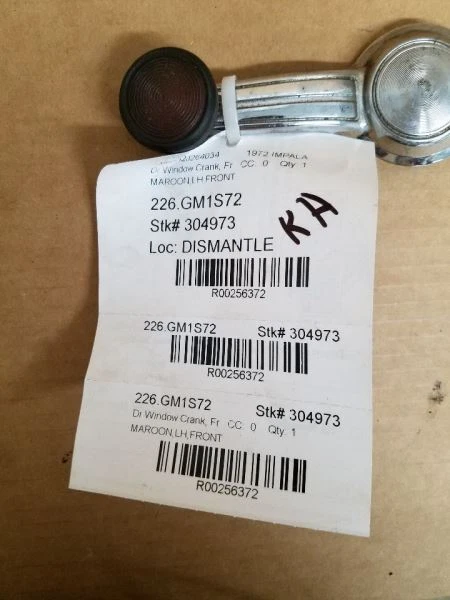 Manivela ventana puerta delantera Impala 1972 256372 Foto 3 de 3