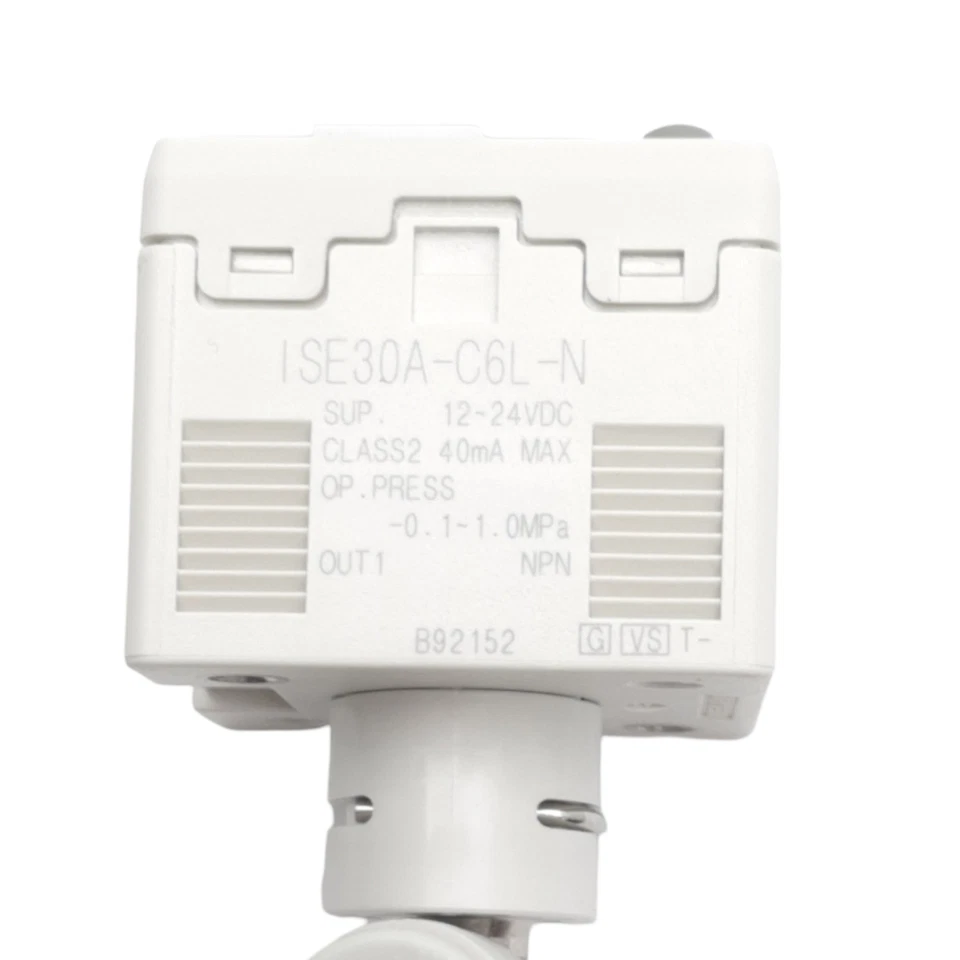 SMC ISE30A-C6L-N Pressure Switch, -0.1 to 1.0MPa, ø6mm One-Touch, NPN, 12-24 VDC - Image 2 of 4