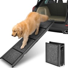 Open Box Petbank 62" Dog Ramp for Car, Foldable Large Dog Car Ramp with Anti-Sli